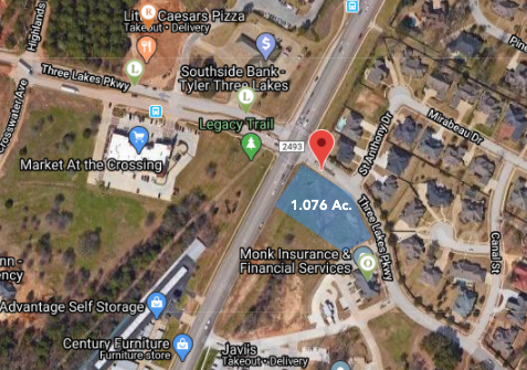 0.92 AC Hard Corner of Old Jacksonville Hwy & Three Lakes Parkway