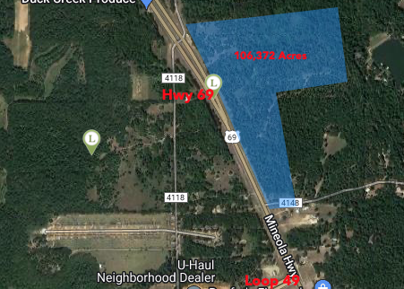 106 Acres in Lindale Texas 